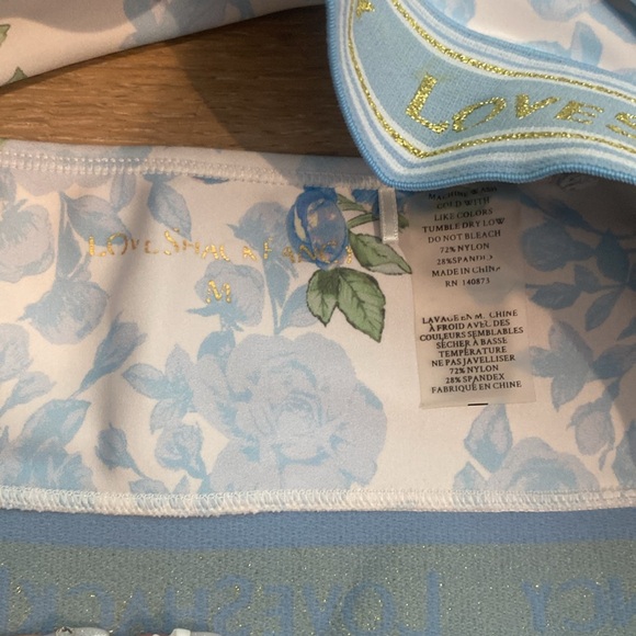 LOVESHACKFANCY blue Kylin bra euc - Picture 2 of 3